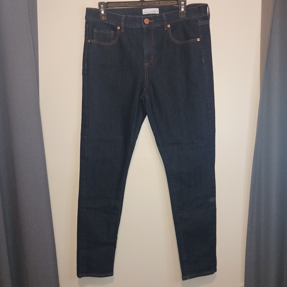 LOFT New Womens Dark Wash Skinny Jeans Indigo Stretch Denim 5-Pocket Pants
30/10